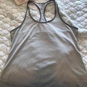 Zella tank top size medium- Grey and white stripe